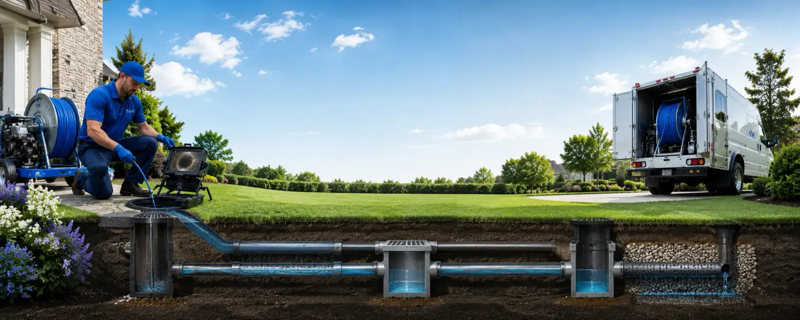 Outdoor drain cleaning information for Albion, CA